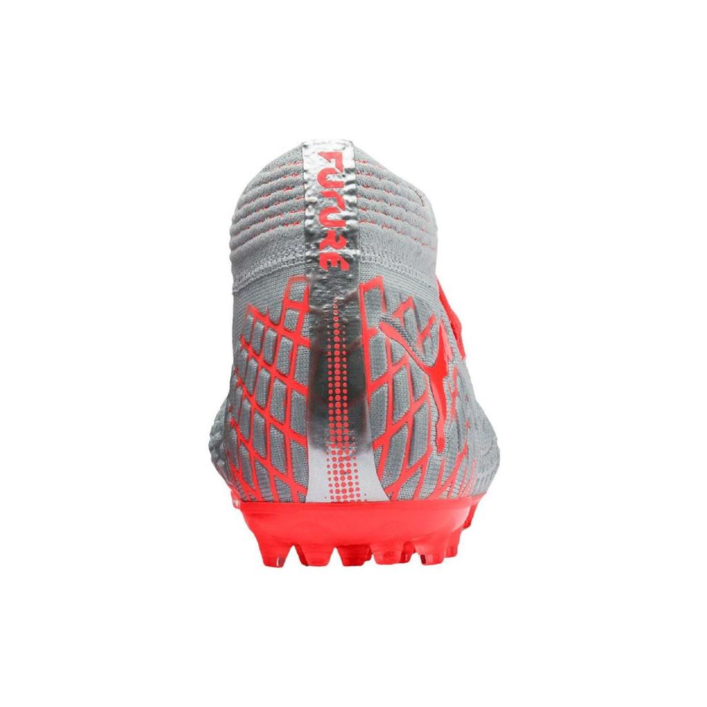 Puma Future 4.1 Удобные Универсальные MG (Резиновые короткие шипы) Футбольные бутсы Мужские Футбольные бутсы Серые Оранжевые 105678-01