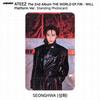 ATEEZ Второй альбом WORLD EP.FIN WILL Platform Ver. Наклейка Polaroid для фотокарточек