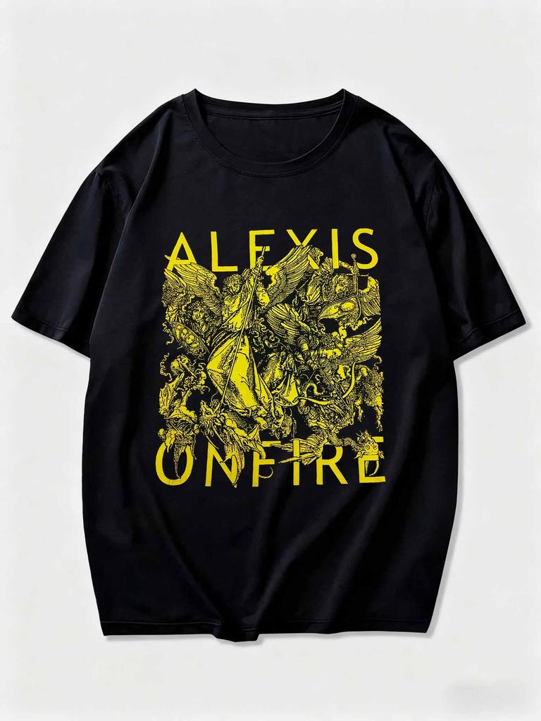 Alexis Fire Bands Crisis Album Tshirt Fan Gift Unisexs and Unisex Tshirt with Iconic Print Suitable for Yearround Wear
