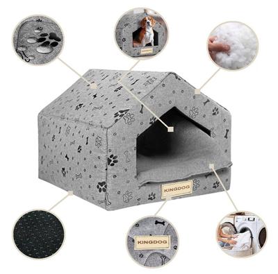 Кровать для собачьей будки 50x40 см Водонепроницаемая Bones Black