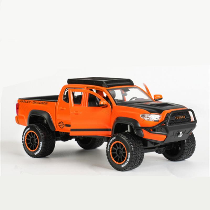 Maisto 1/24 Версия Harley Toyota Tacoma Trd Pro Пикап Металлический Модель Автомобиля Литье под Давлением Металл Внедорожники Модель Автомобиля Детская Игрушка Подарок