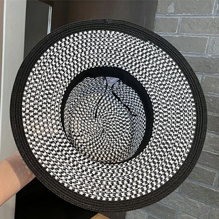 Шляпа с плоским верхом Pearl Webbing, женская, летняя, полая, дышащая, солнцезащитная шляпа с козырьком