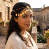 Fashion Coin Tassel Design Egyptian Gold Head Chain Metal Rhinestone Hair Chains Bohemian Adjustable Hair Accessories Wedding