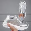 Women Breathable Sneakers Running Shoes Fitness Sports Casual ShoesPatent Leather Sequinned Dad Shoes Women's Shoes