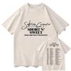 Sabrina Carpenter Short N' Sweet T-shirt Album Tour Crewneck Please Please Please Short Sleeve Tee Unisex Women Fashion Streetwear