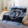 1PC Sporting Kansas City Patterned Flannel Blanket Suitable For All Seasons for Home Decor Warmth and Comfort Gifts Holiday Present