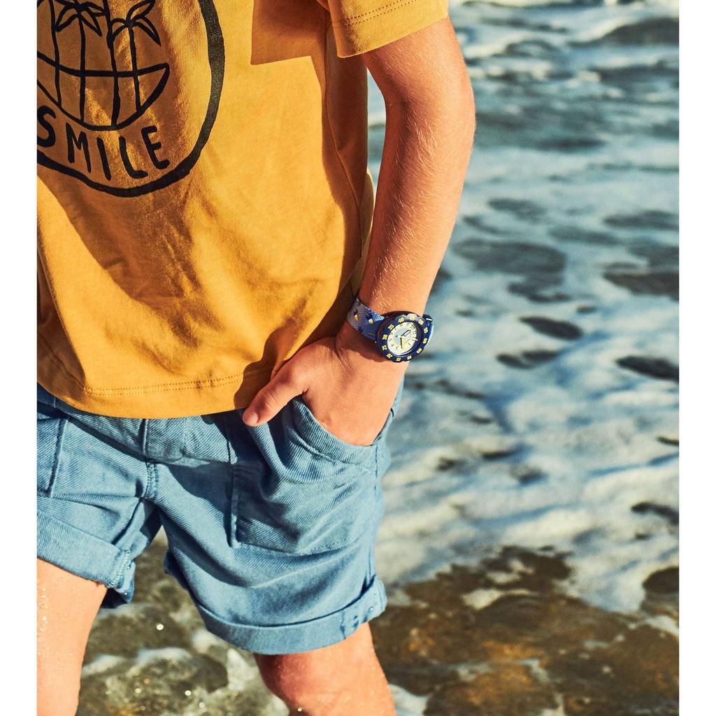 Детские часы Swatch Flik Flak ICY BEACH FPSP013D,