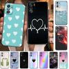 LOVE Heart For Xiaomi Redmi Note 10S 10 9T 9S 9 8T 8 7S 7 6 5A 5 Pro Max Soft Black Phone Case