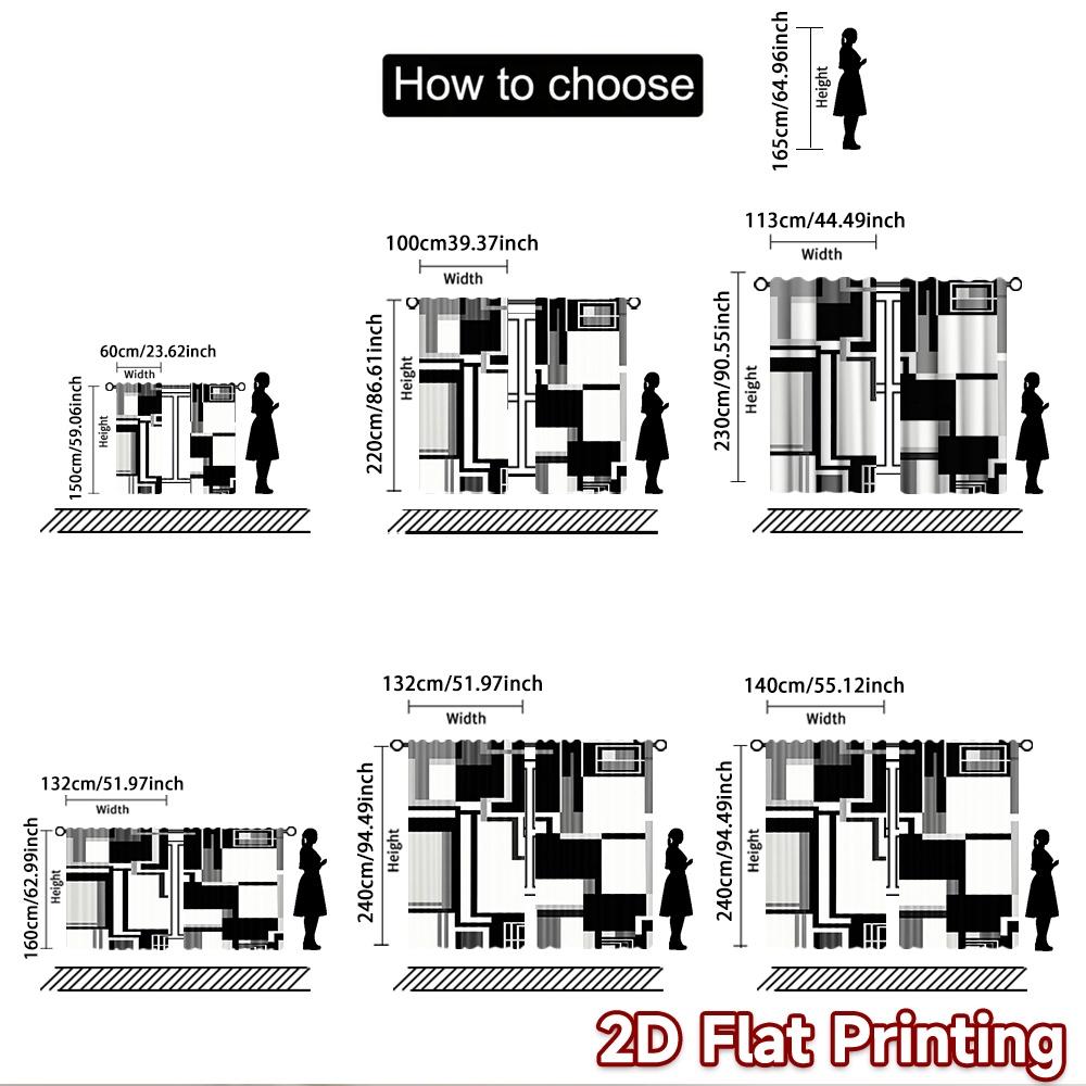 2D плотный фотофон Популярный фон для вечеринки Черно-белые геометрические фигуры 100% полиэстер Праздничный настенный декор Использование