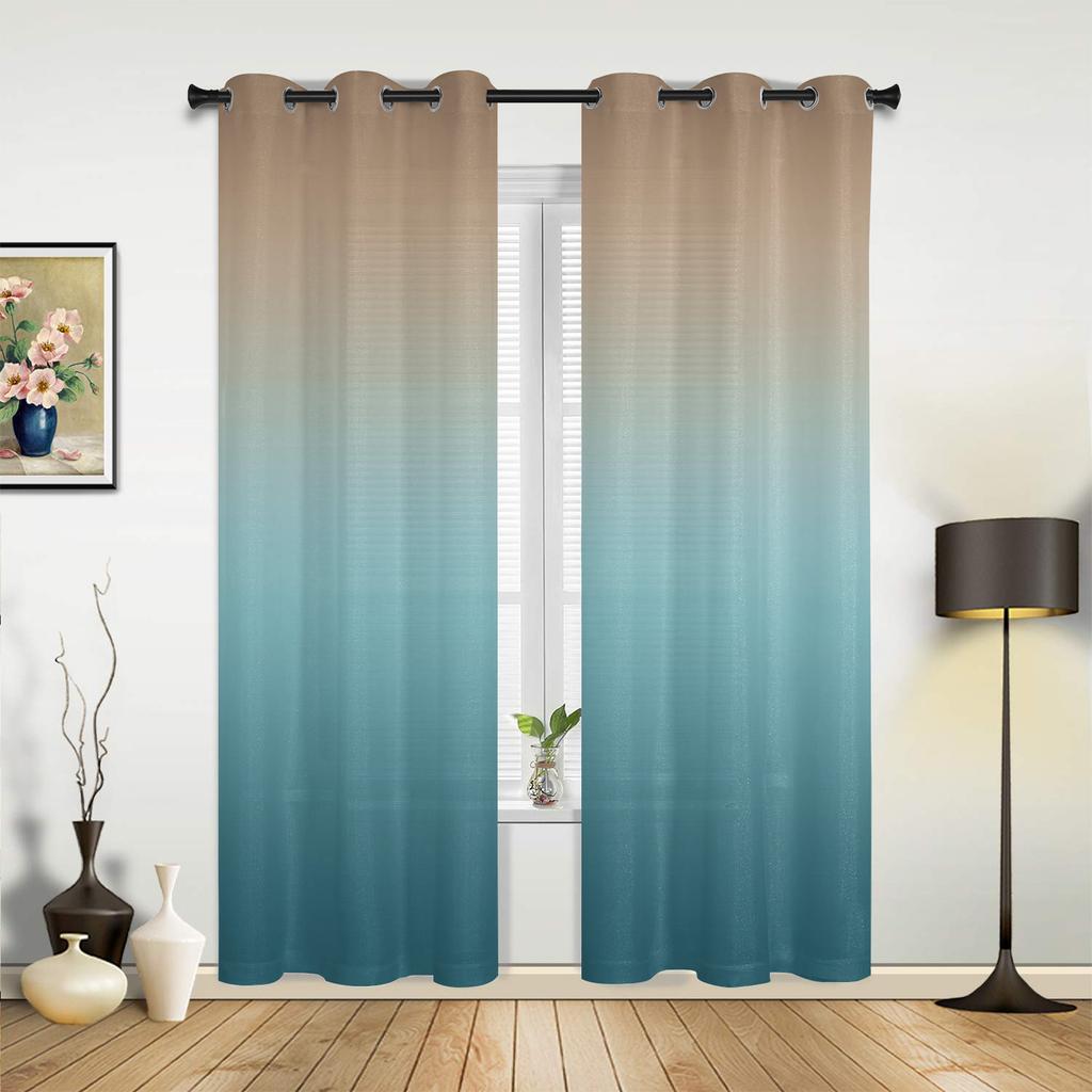 Розовые серые градиентные шторы для спальни, гостиной, шторы для кухни, детской комнаты, занавески для окна, современный домашний декор