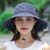 Summer Straw Beach Hat for Women UPF 50 Floppy Wide Brim Sun Protection Hat Foldable Travel Bucket Hat