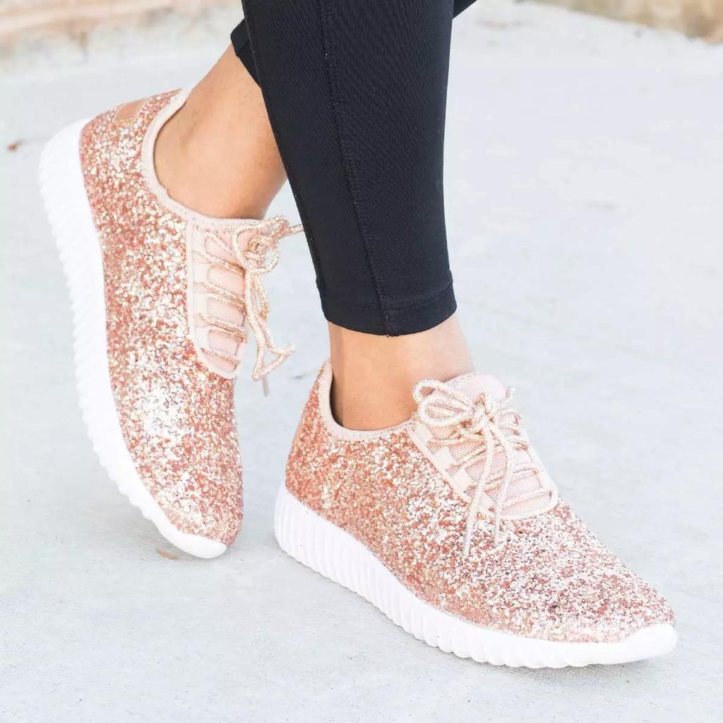 Женские балетки Bling Sliver Glod женские кроссовки 2019 Новые Basket Chaussures Femme Большие размеры Плоские женские повседневные туфли rgt5