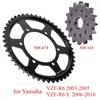 530 16T 47T Звездочка Передняя Задняя Шестерня Кулачок для Мотоцикла Yamaha YZF-R6 2003-2005 YZFR6 S 2006-2010