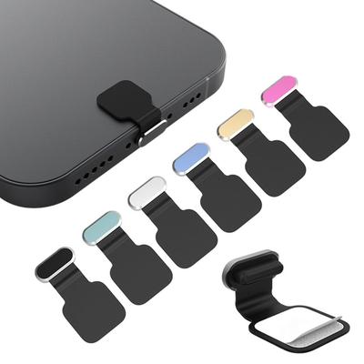 Заглушка для зарядного порта из силиконового сплава Аксессуары для телефона Металлическая заглушка Защитная крышка для интерфейса зарядки