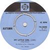 7-дюймовая пластинка AUTUMN My Little Girl 7N45090 Pye Records 1971 UK Поп Б/у