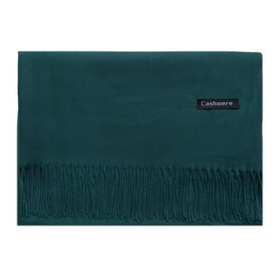 2025 Autumn/Winter Solid Color Imitation Cashmere Mid-Length Warm Tassel Scarf - Japanese & Korean Sweet Fashion