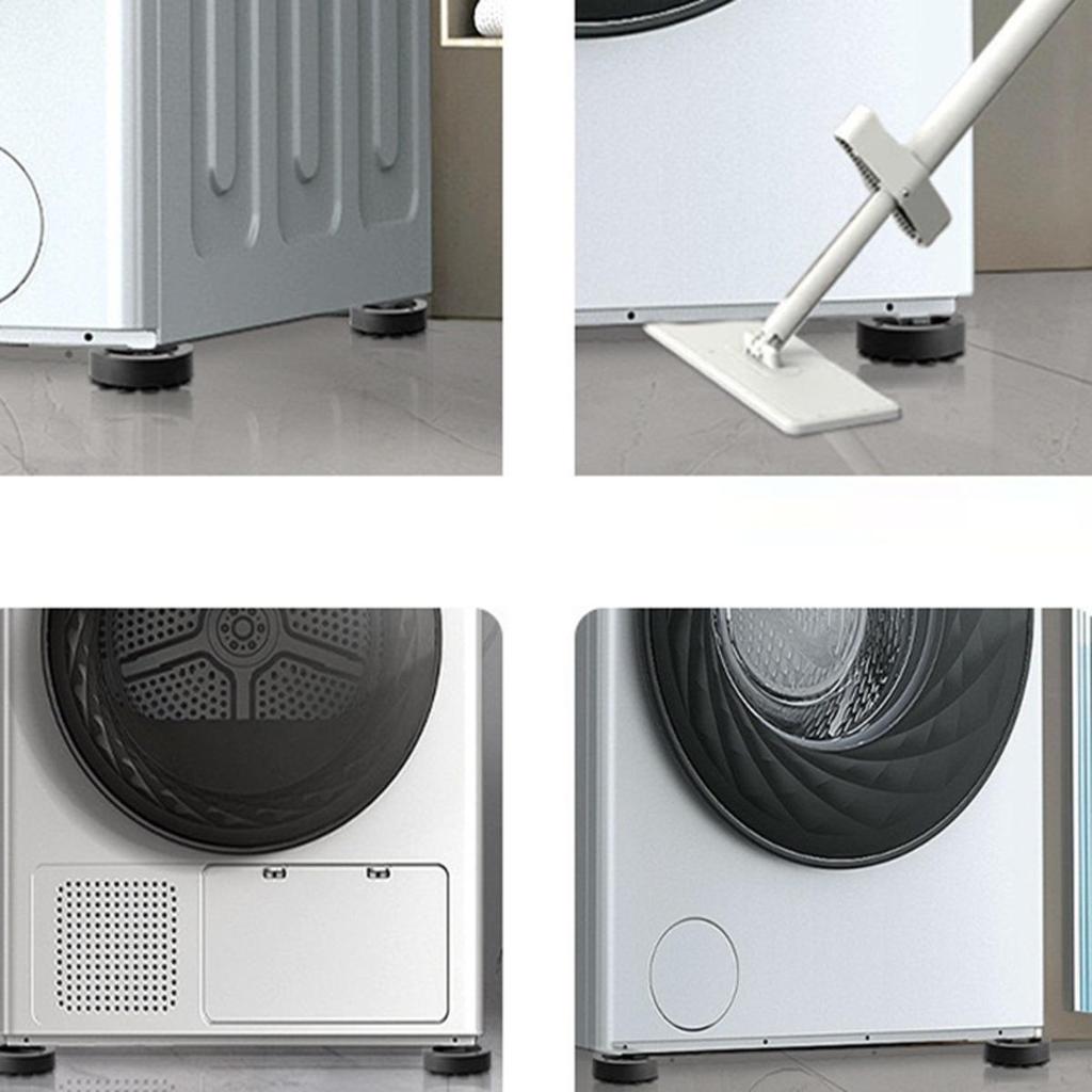 Антивибрационная подкладка для ножек стиральной машины Силиконовый нескользящий коврик Универсальный бесшумный коврик с повышенной высотой Подкладка для ножек холодильника