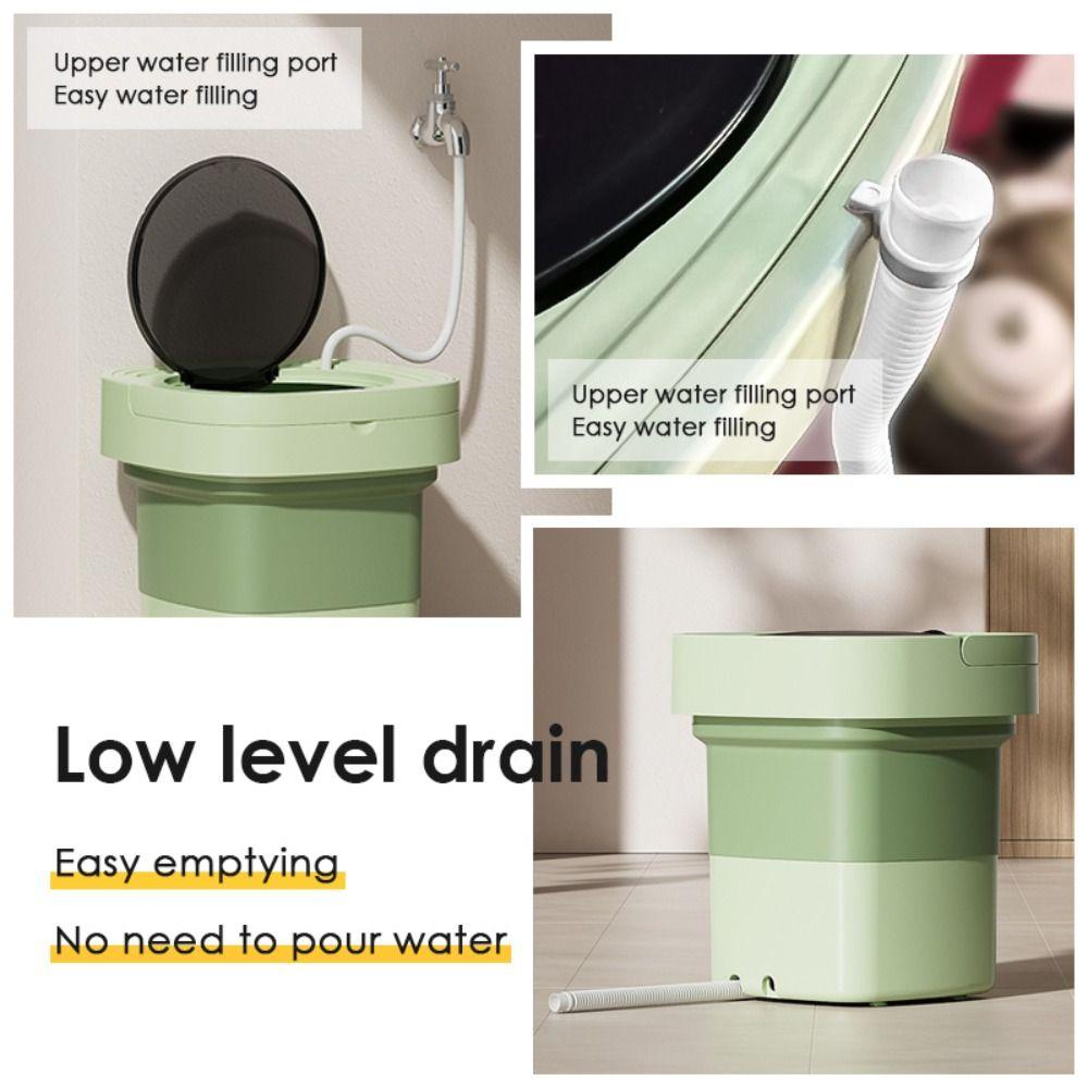 8L Mini Washer Large Capacity Clothes Spin Dryer Bucket Practical Portable Washing Machine Socks