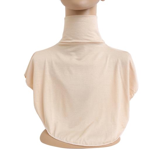 Turtleneck Neck Cover Solid Color High Neck Pullover Fake Collar Women Soft Neck Piece Unisex Accessory