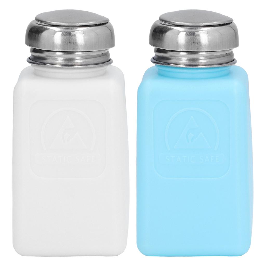 200ML Press Type Solvent Dispenser ESD Anti Static Bottle with Stainless Steel Lid Anti Static Bottle