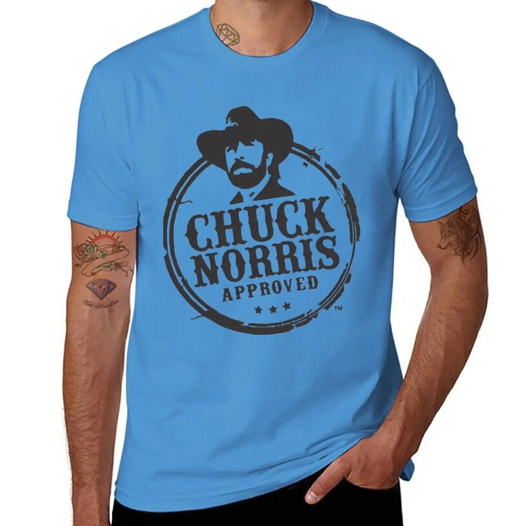 Chuck Norris T-Shirt korean fashion Short sleeve tee boys whites fruit of the loom mens t shirts
