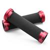 Мотоциклетная ручка Daytona Grippy Grip для руля диаметром 125 мм с алюминиевым кольцом с концевым проникновением красного цвета 38491 22.2 GG-D-AL-BASE