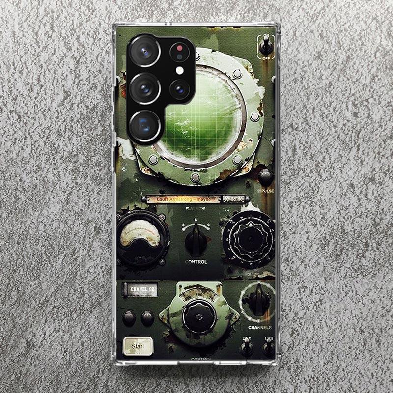 Aviation Aeroplane Helicopter Cockpit Instrument Phone Case For Samsung Galaxy S25 S24 S23 Ultra S22 Plus S21 S20 FE S10 + S25Ul