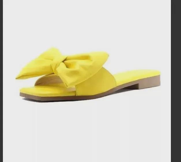 Wishins Large Size 2020 Summer European & American Women's Flat Bow Casual Slippers