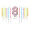 Macaron Colored Ball Threaded Candle Set Birthday Candle Decoration
