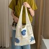 Starfish Woven Shoulder Bag Solid Color Knitting Handbag Fashion Crochet Tote Bag Ladies