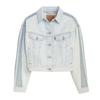 Levis Womens/Ladies Striped Cotton Denim Trucker Jacket