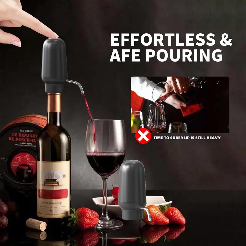 Upgraded Electric Wine Bottle Opener USB Rechargeable Automatic Wine Corkscrew One-click Button Wine Opener Set Kitchen Tools