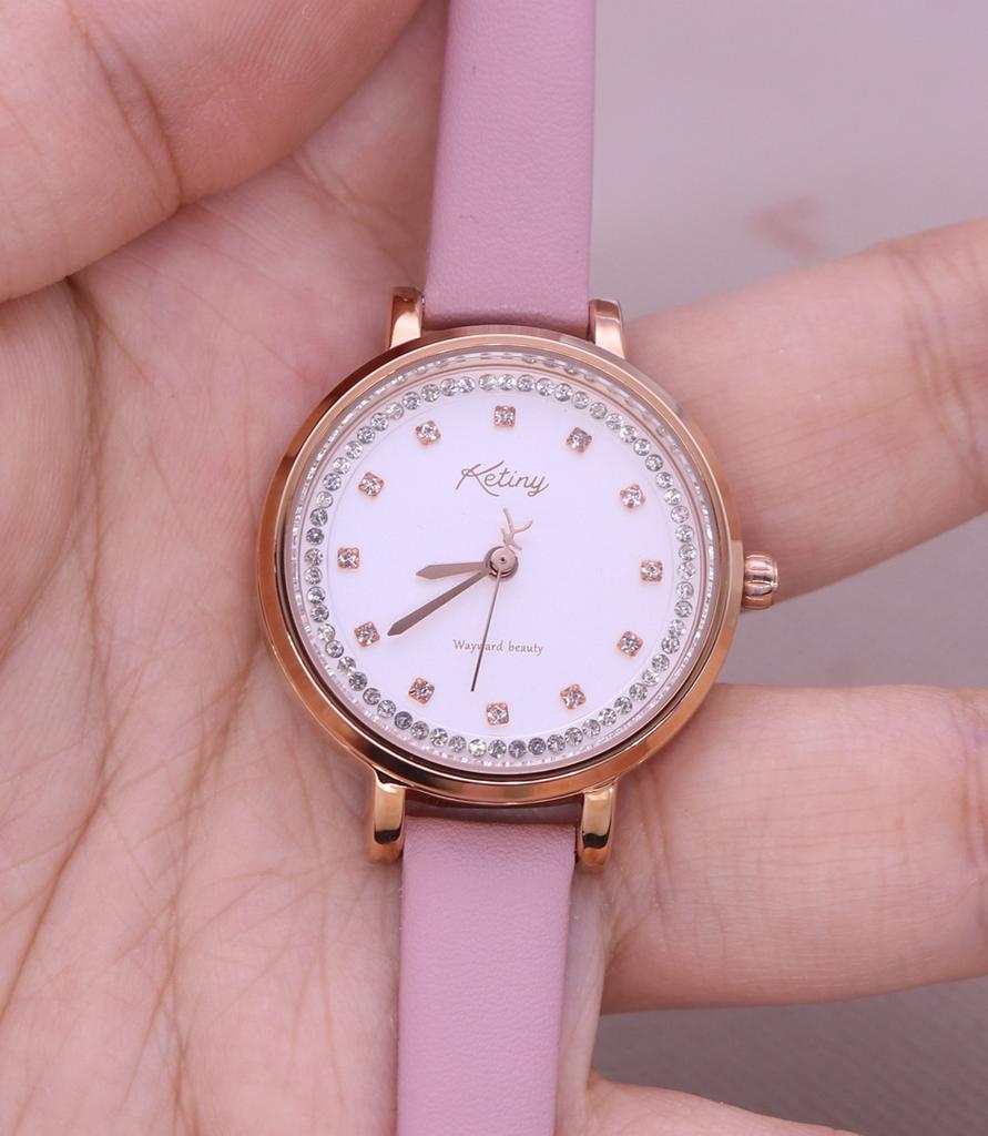 !!! Discount Fine Quality Lady Women's Watch Japan Mov't Fashion Hours Bracelet Real Leather Girl's Birthday Gift No Box