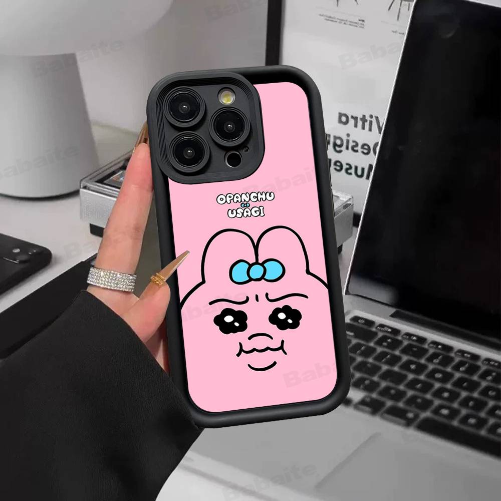 Cartoon O-Opanchu Usagi Phone Case For IPhone 17 16 15 14 13 12 11 Pro Max Plus Silicone Shockproof Case