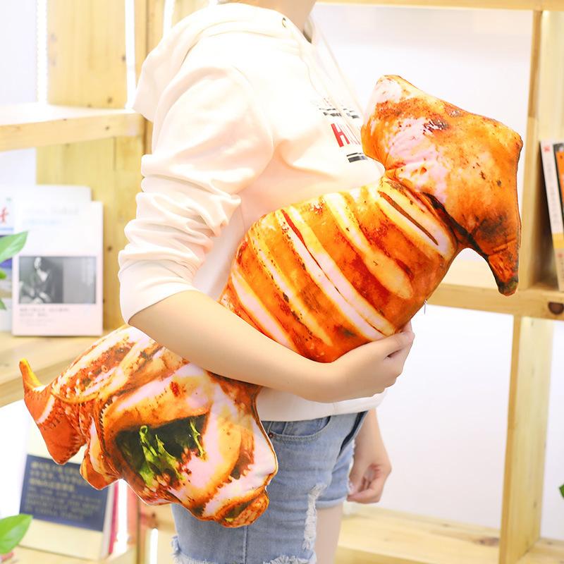 Имитация пищевой подушки, креативные и персонализированные необычные куриные ножки, куриные крылышки, креветки и игрушки-трюки с креветками