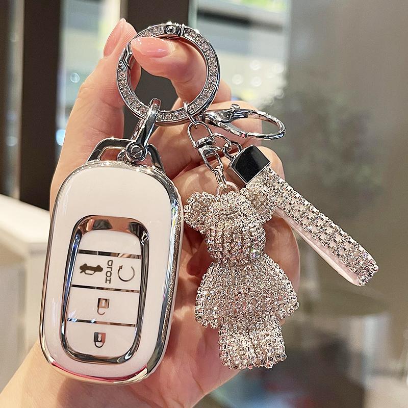 Чехол для автомобильного пульта дистанционного управления TPU, защитный чехол для брелока Honda CRV CR-V, подходит для Civic Accord HR-V HRV City Odyssey XR-V 2022-2024