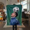 1pc C Ronaldo Print Flannel Blanket, High quality Comfortable for All Seasons, Home Decor, Warmth and Comfort, Perfect for Christmas Gifts25