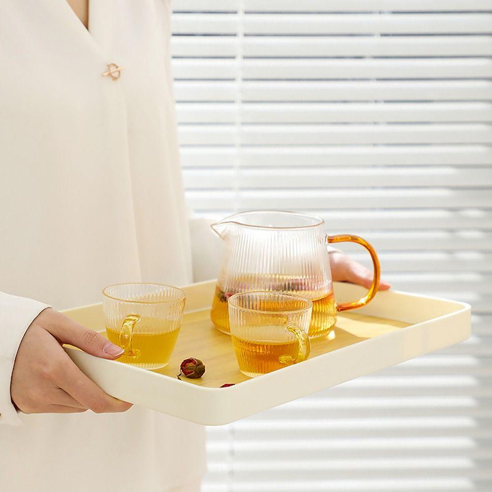 Утолщенная тарелка-поднос Shopware, прямоугольная тарелка для фруктов для послеобеденного чая/завтрака/закусок