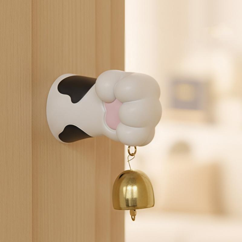 Magnetic Kitten Paws Doorbell Ornament With Clear Sound For Home And Children Room Doorbell Decoration