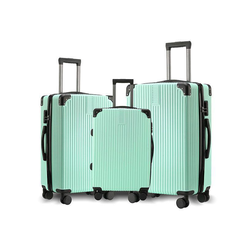 Sturdy and Durable Three-Piece Luggage Set with Anti-Collision Corners: 20, 24, 28 Inch Sizes