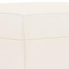 Cream Bench 70 x 35 x 41 cm Faux Leather