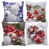 2026 New Year 45cm Christmas Pillowcase Cushion Cover Noel Xmas Christmas Decorations for Home Christmas Ornament Gift Happy