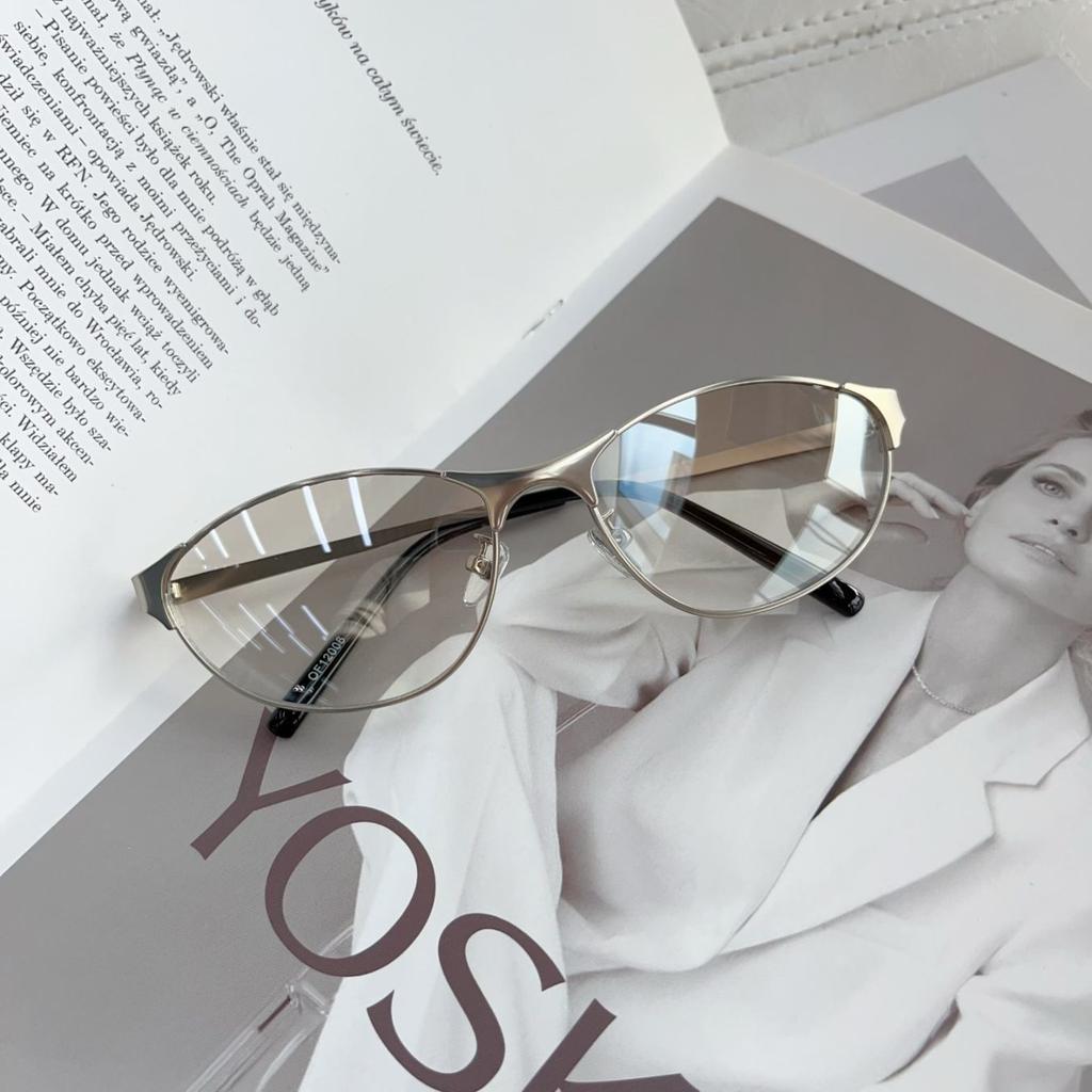 Y2K Sunglasses Girl New Borderless Metal Fashionable Cool Versatile Luxury Brand High Quality Trendy Sunglasses