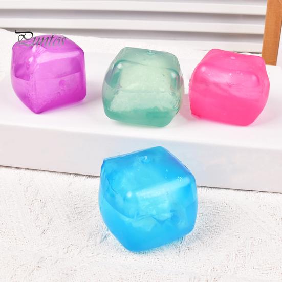 4 шт., кубик стресса, игрушка-непоседа, медленный отскок, TPR, облегчение тревоги, прозрачный пакет со льдом, сжимаемый мяч, сенсорная игрушка для детей, подростков, подарок для взрослых