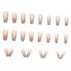 24 шт. Новый осенне-зимний дизайн ногтей с размазыванием, современные ногти белого цвета, модные и простые, легкая роскошь, балетные ногти 24 шт., ногти в стиле ношения
