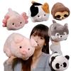 Cartoon 30/40cm Stuffed Animals Dog Panda Sloth Pig Axolotl Plush Dolls Soft Toys Throw Pillow Baby Birthday Gift Decor