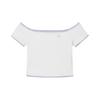 Levis Minimalist Color Block Slim Fit Knit Casual Short Sleeve T-Shirt Women Tops 003I1-0000