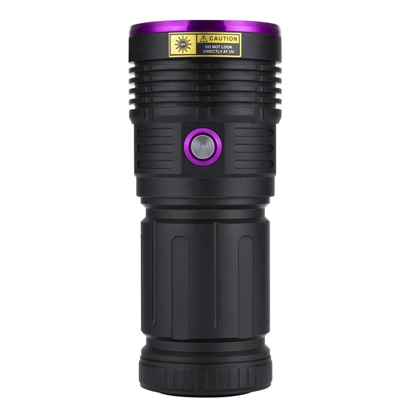 80W 365nm UV High Power Ultraviolet Flashlight USB Rechargeable Black Light Torch Curing Money Ore Scorpion Fluorescent Detector