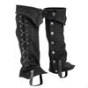 Faux Leather Boot Covers Steampunk Spats Greaves Gaiters Legguards Tops Knight Accessories