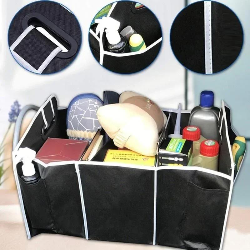 Car Storage Box Foldable Car Trunk Organizer Toys Food Storage Container Bags Box Car Accessories Auto Organizer